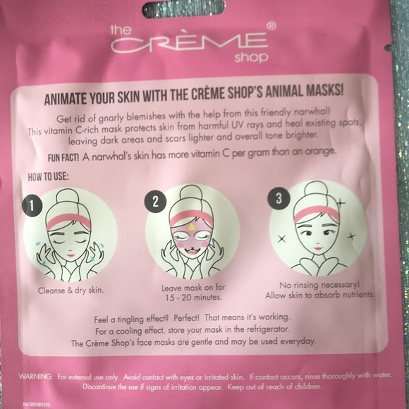 6/$15 the Creme Shop Lighten Up, Skin! Brightening Sheet Mask - Picture 6 of 7